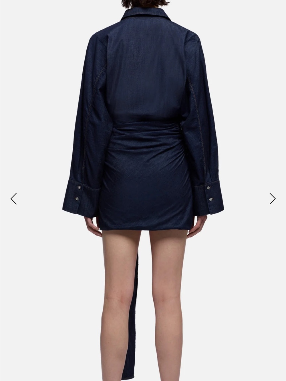 7 For Mankind 100% Cotton Collared Mini Dress - Picture 7 of 11